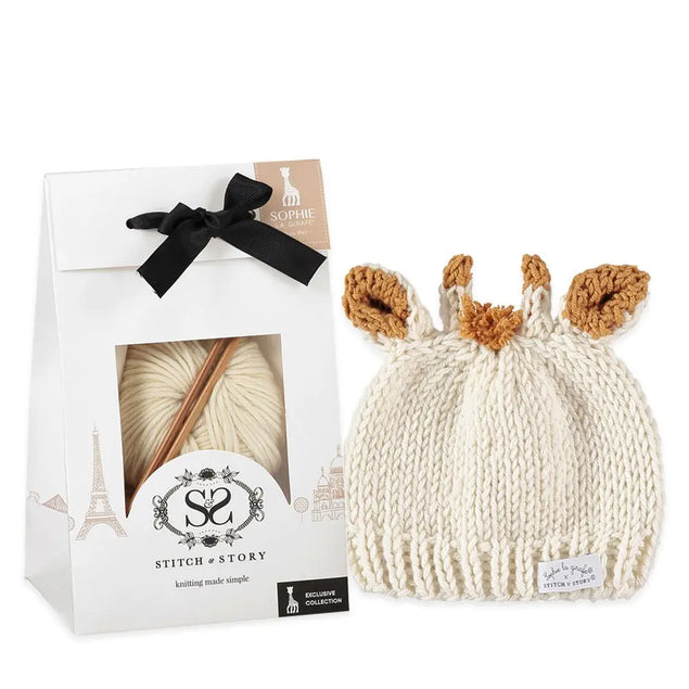 Sophie the Giraffe Sophie's Hat Merino Wool Knitting Set