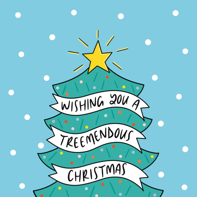 Wishing You a Treemendous Christmas Card