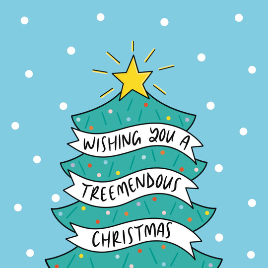 Wishing You a Treemendous Christmas Card