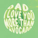 Dad, I Love You More Than Avocado Card