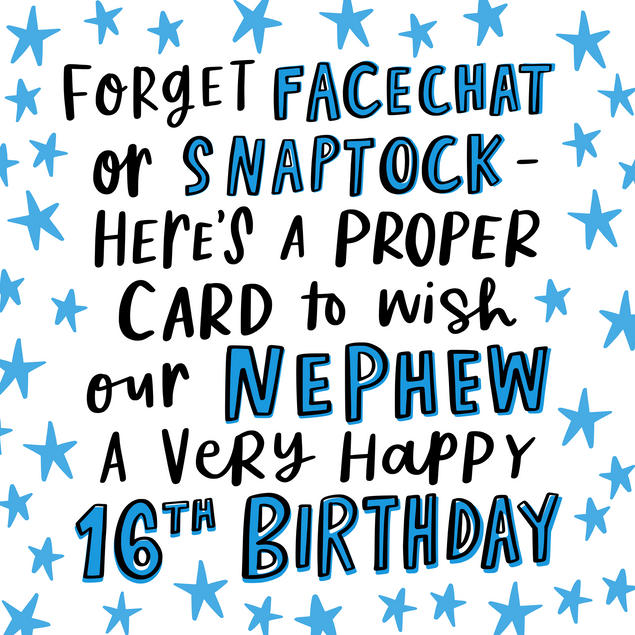 Nephew 16th Birthday Cards - 1