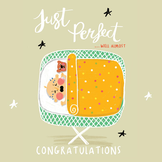 Just Perfect New Baby Card