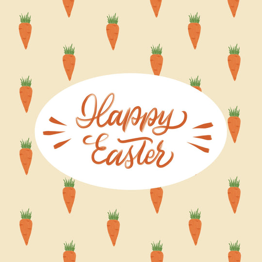 Tiny Carrots Easter Card