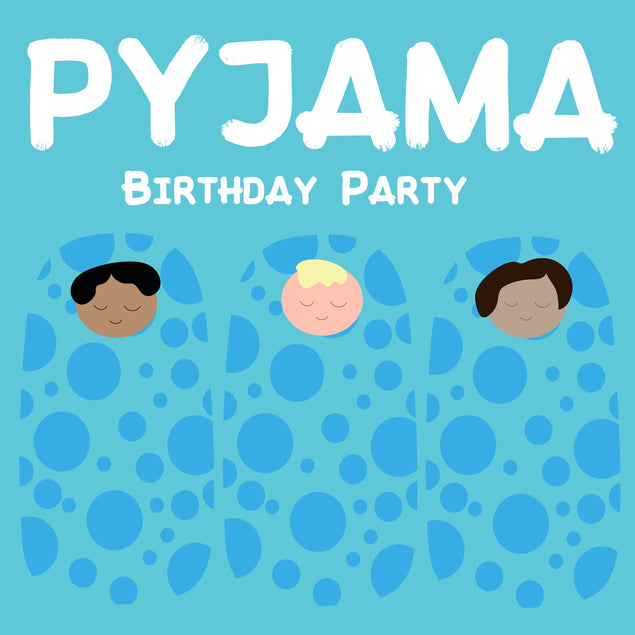 Pyjama Birthday Blue Card