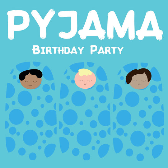 Pyjama Birthday Blue Card