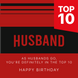 Top 10 Husband Birthday Card