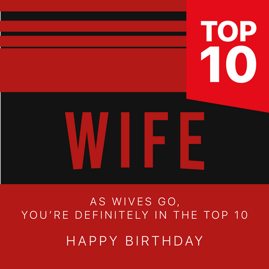 Top 10 Wife Birthday Card