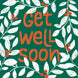 Get Well White Leaves Card