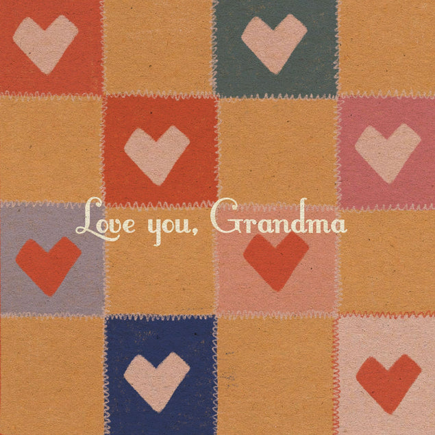 Love You, Grandma Embroidery Card