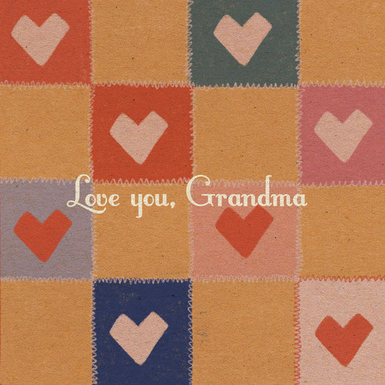Love You, Grandma Embroidery Card