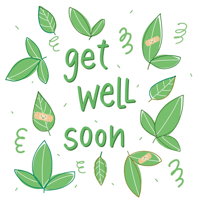 Get Well Soon Leaves Card