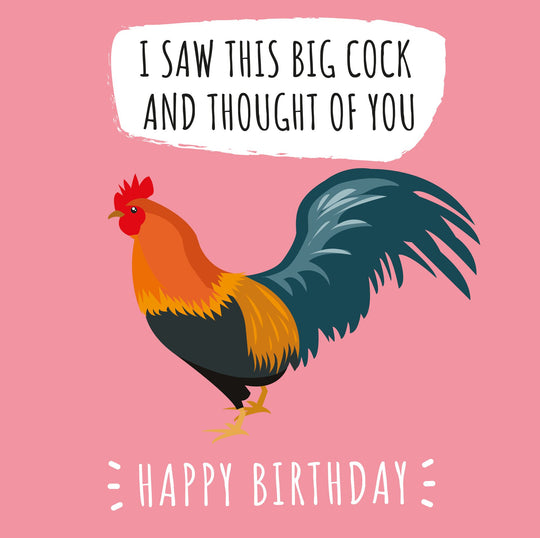 Funny And Rude Blunderbuss Birthday Card