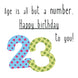 Happy 34th Birthday To You! Card