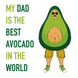 Dad Best Avocado In The World Card