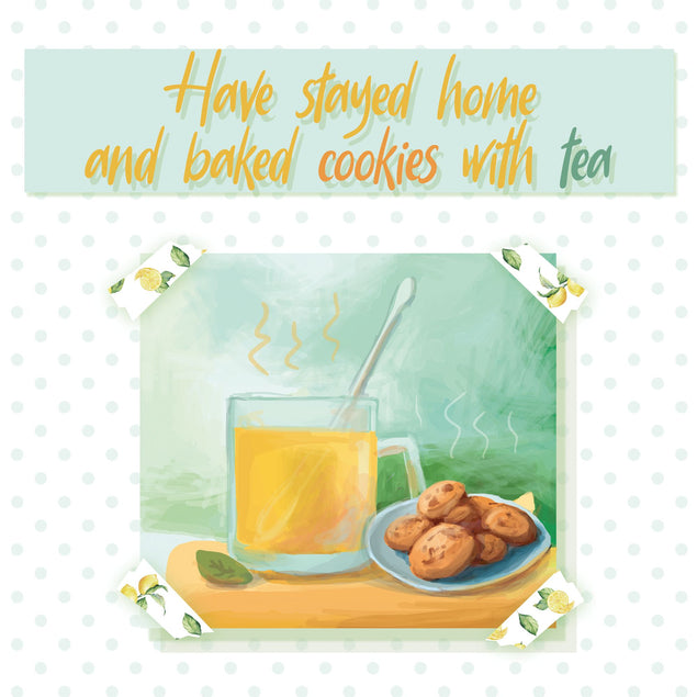 Stayed Home And Baked Cookies Card
