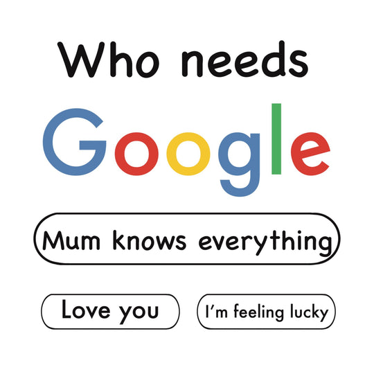 Who Needs Google Mum Knows Everything Card