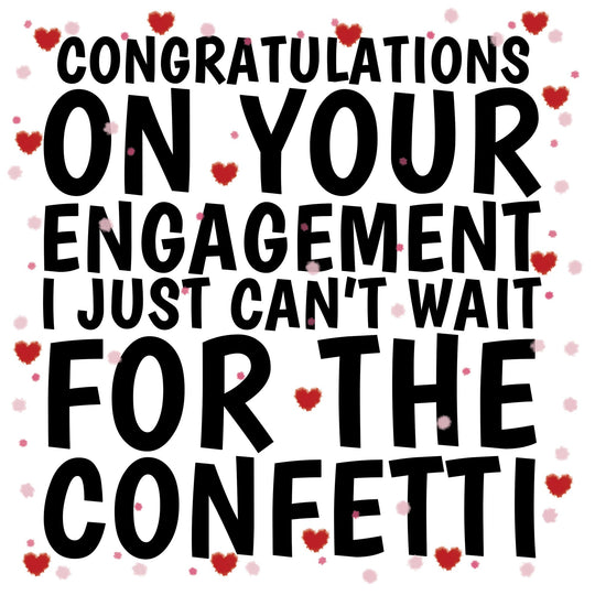 Engagement Confetti Card
