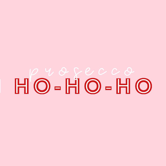 Prosecco Ho-Ho-Ho Christmas Card