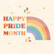Happy Pride Month Rainbow Card