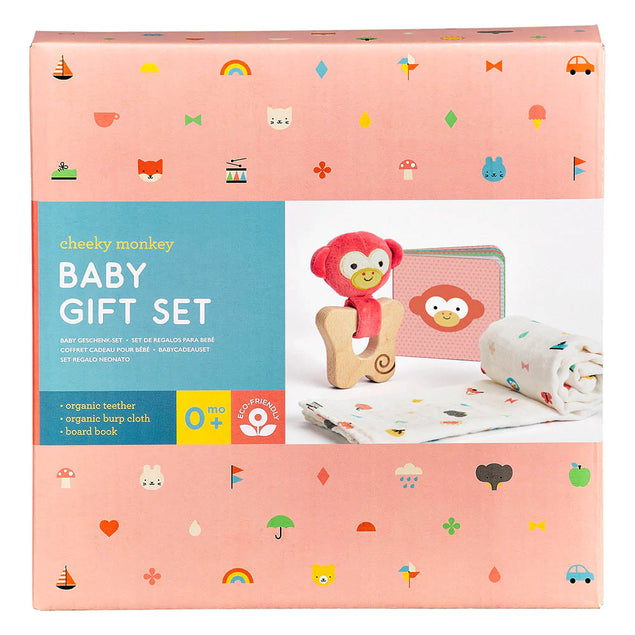 Petit Collage Cheeky Monkey Baby Gift Set