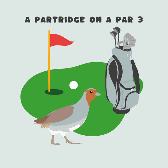 Partridge On A Par 3 Card