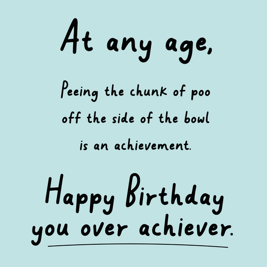 Gross Birthday Card