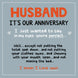 Happy Anniversary Husband In My Eyes You're Perfect But... Card