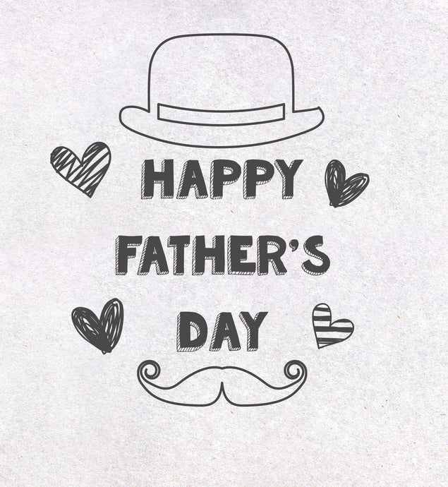 Father's Day Moustache Doodle Card