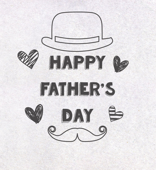Father's Day Moustache Doodle Card