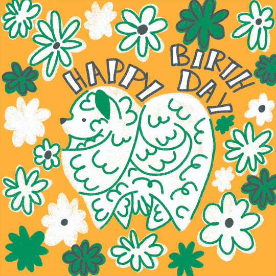 Pomeranian Happy Birthday Card