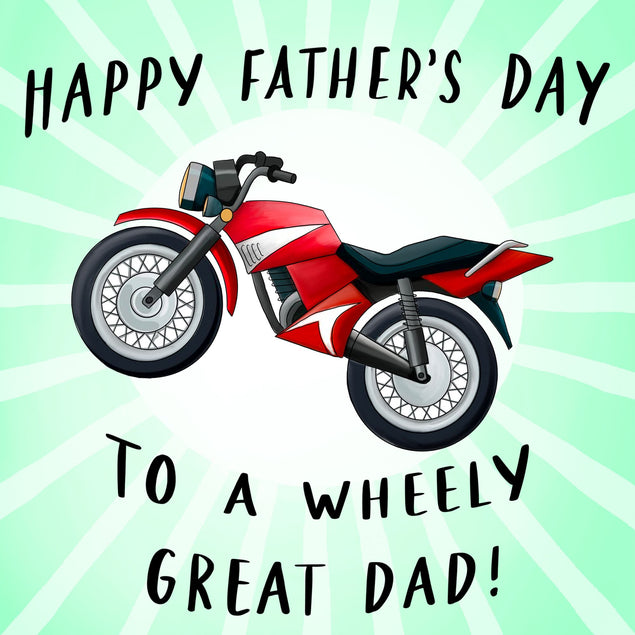 A Wheely Great Dad! Card