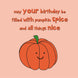 Pumpkin Spice Birthday Card