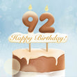 92nd Happy Birthday Cake Card