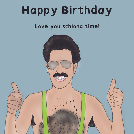 Love You Schlong Time Card