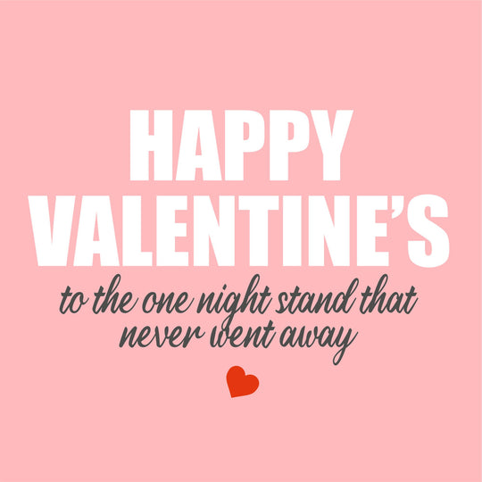 Happy Valentine's To The One Night Stand Card