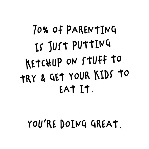 Parenting Ketchup Card