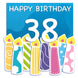 Happy 38th Birthday Card