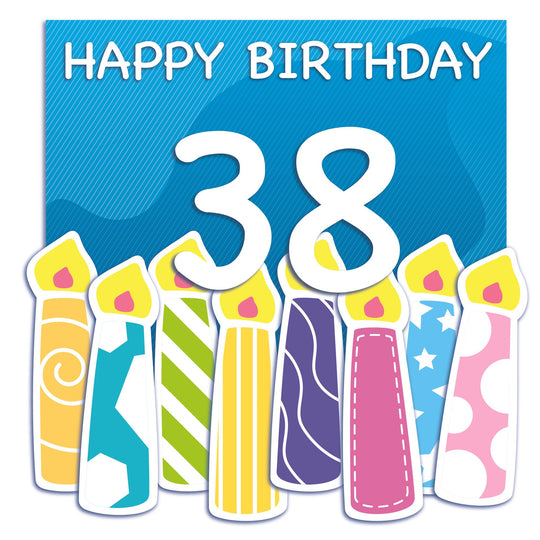 Happy 38th Birthday Card