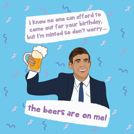 Rishi Sunak Birthday Card