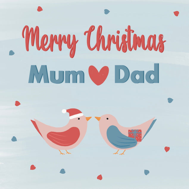 Merry Christmas Mum and Dad Card