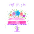 Watercolour Flowers Happy Birthday Card Seo_Watercolour