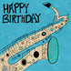 Jazz Music Happy Birthday Card