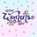 Happy Women?s Day Pink Flowers Card