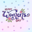 Happy Women’s Day Pink Flowers Card Season_International Women’s Day