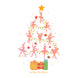Merry Christmas Christmas Tree Made Of Ballerinas Card