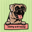 Happy Boxer Dog Happy Birthday Card Seo_Boxer Dog