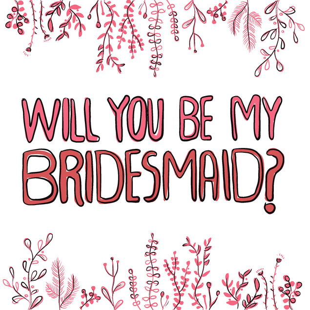 Red Flowers Will You Be My Bridesmaid Seo_Proposal Seo_For Bridesmaids
