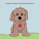 Happy Christmas Cute Cavapoo Card