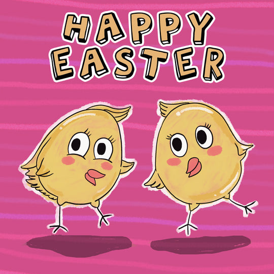 Twin Easter Chick Card