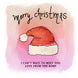 Merry Christmas From Bump Santa's Hat Card